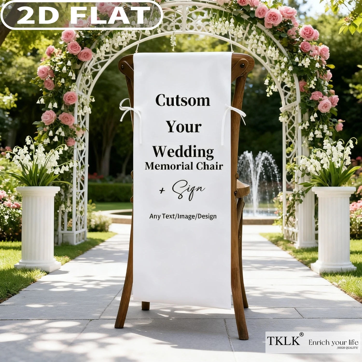 Custom Wedding Chair Banner – Add Your Photo, Text & Pattern, Polyester Memorial Seat Sign for Loved Ones, for Anniversaries
Custom Wedding Chair Banner – Add Your Photo, Text & Pattern, Polyester Memorial Seat Sign for Loved Ones, for Anniversaries