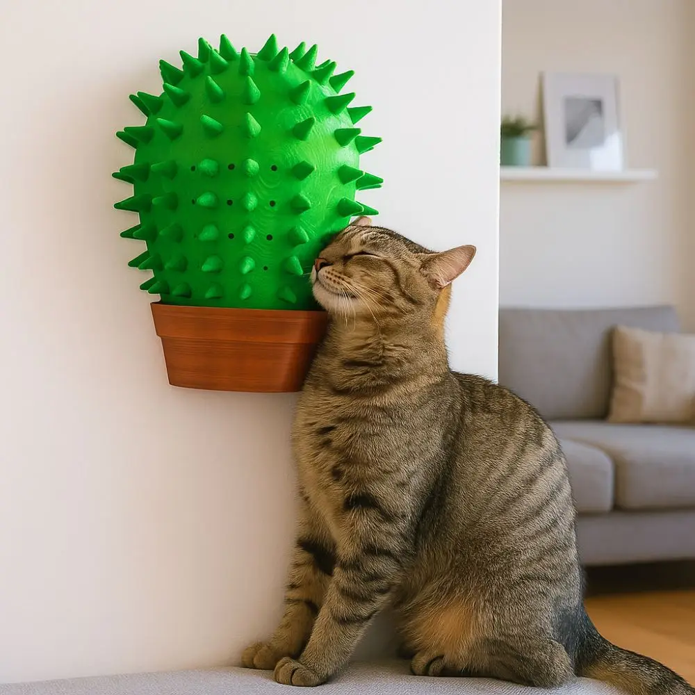 3D Printed Cactus Cat Scratching Board Wall Mounted Wear Resistant Cat Scratch Pad Self-Grooming Cactus Hair Brush
3D Printed Cactus Cat Scratching Board Wall Mounted Wear Resistant Cat Scratch Pad Self-Grooming Cactus Hair Brush