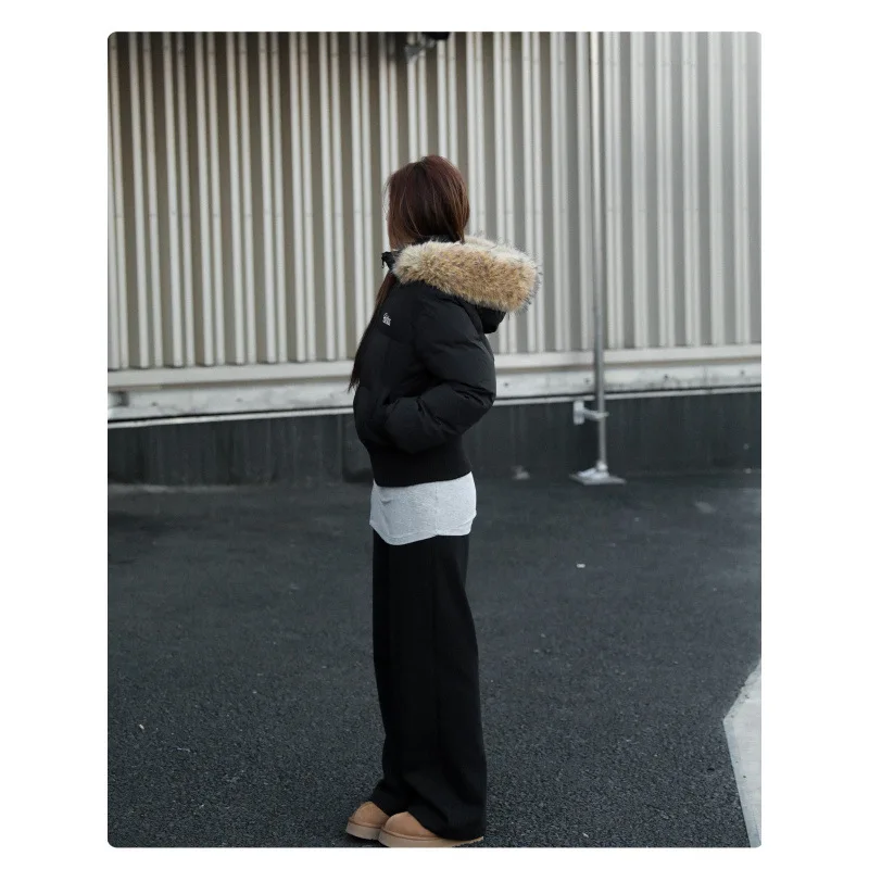 Slimming High Collar Cotton Coat Women's Fashionable Urban Style Winter New Short Hooded down Cotton Jacket Waist Cinching
Slimming High Collar Cotton Coat Women's Fashionable Urban Style Winter New Short Hooded down Cotton Jacket Waist Cinching