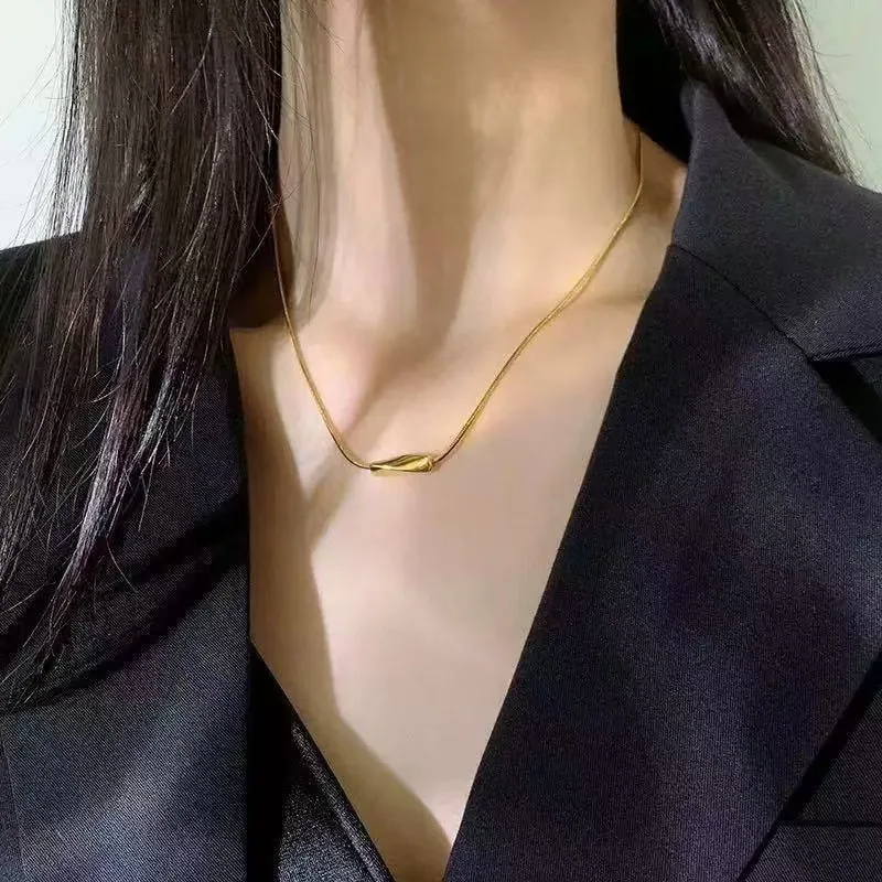 316L Stainless Steel Irregular Beads Necklace For Women Vintage Geometric Round Snake Chain Clavicle Chain Jewelry Gift
316L Stainless Steel Irregular Beads Necklace For Women Vintage Geometric Round Snake Chain Clavicle Chain Jewelry Gift