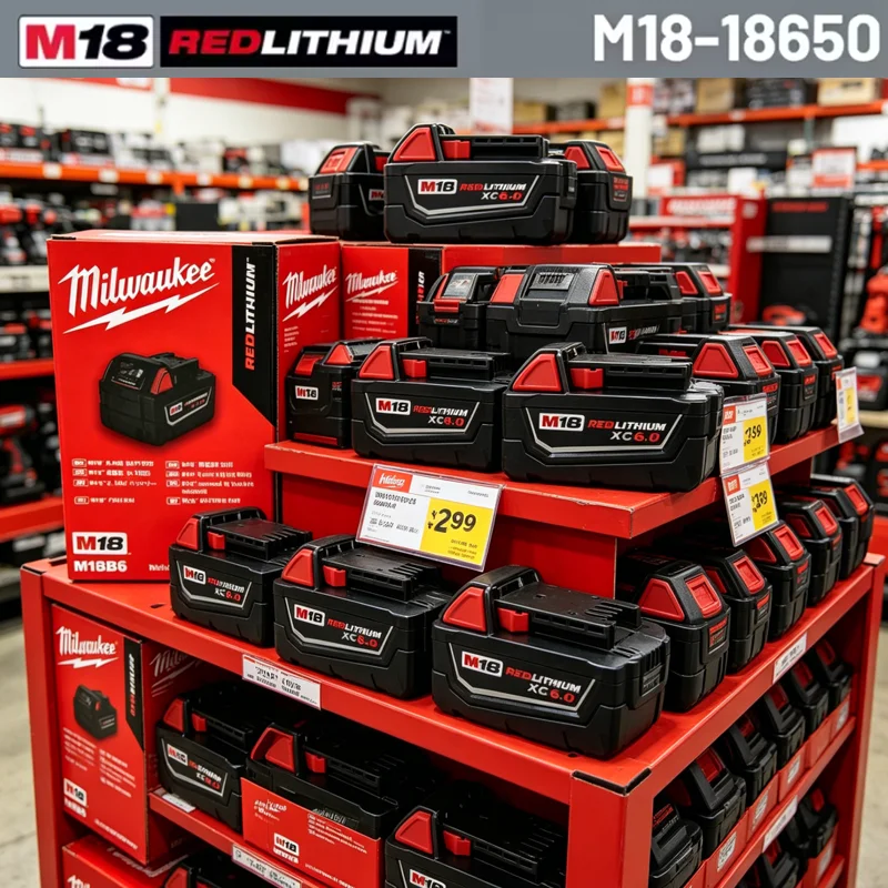For Milwaukee M18 Battery 6Ah 18V Rechargeable Tool M18B5 XC 48-11-2402 48-11-2411 2604-22 for milwaukee battery charger
For Milwaukee M18 Battery 6Ah 18V Rechargeable Tool M18B5 XC 48-11-2402 48-11-2411 2604-22 for milwaukee battery charger