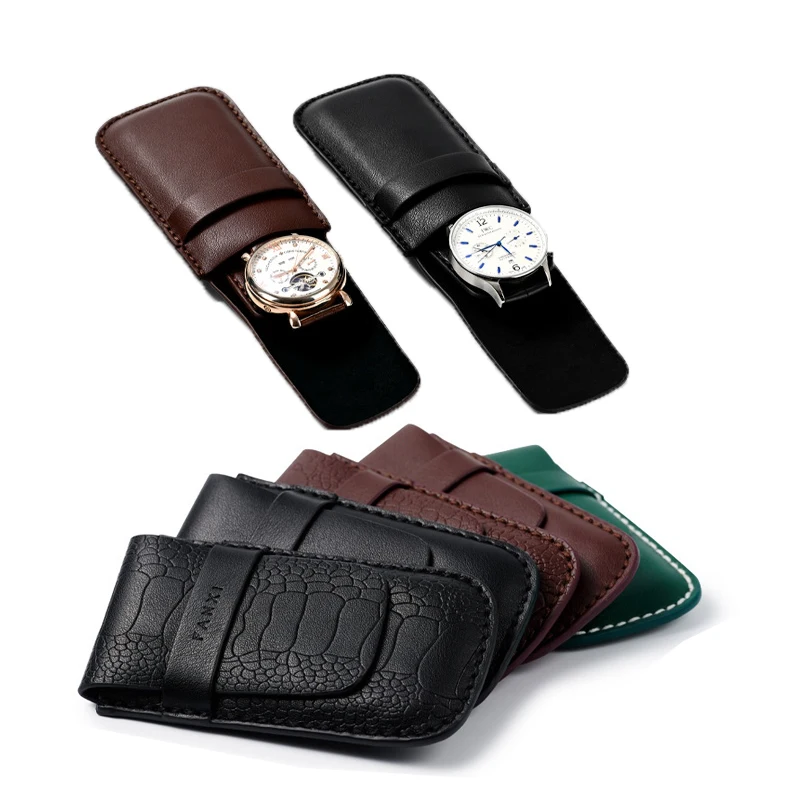 Высококачественная сумка для хранения часов из натуральной кожи, портативный дорожный футляр для наручных часов, защитная сумка для часов
Высококачественная сумка для хранения часов из натуральной кожи, портативный дорожный футляр для наручных часов, защитная сумка для часов