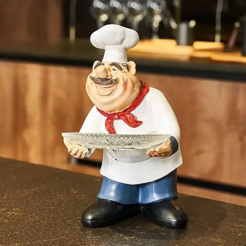 Creative Tray Fruit Plate Chef Resin Sculpture Ornaments Home Decor Candy Storage Tray Abstract Chef Statue Arts Room Decoration
Creative Tray Fruit Plate Chef Resin Sculpture Ornaments Home Decor Candy Storage Tray Abstract Chef Statue Arts Room Decoration
