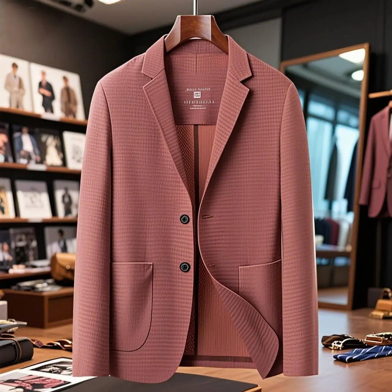 Men's Ice Silk UPF50+ Fabric Blazers Corn Grid Texture Pure Color Business Casual Suit Jacket Breathable and Quick Drying Outfit
Men's Ice Silk UPF50+ Fabric Blazers Corn Grid Texture Pure Color Business Casual Suit Jacket Breathable and Quick Drying Outfit