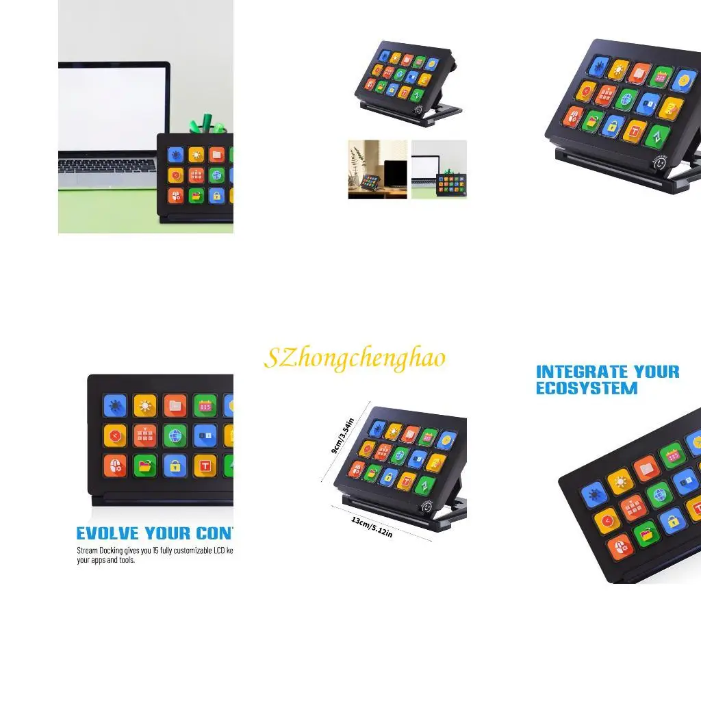 Professional Streamers Controller Ai Keyboards 15Programmable Instantly Scene Switching Audios Mixing PC Support 601D
Professional Streamers Controller Ai Keyboards 15Programmable Instantly Scene Switching Audios Mixing PC Support 601D