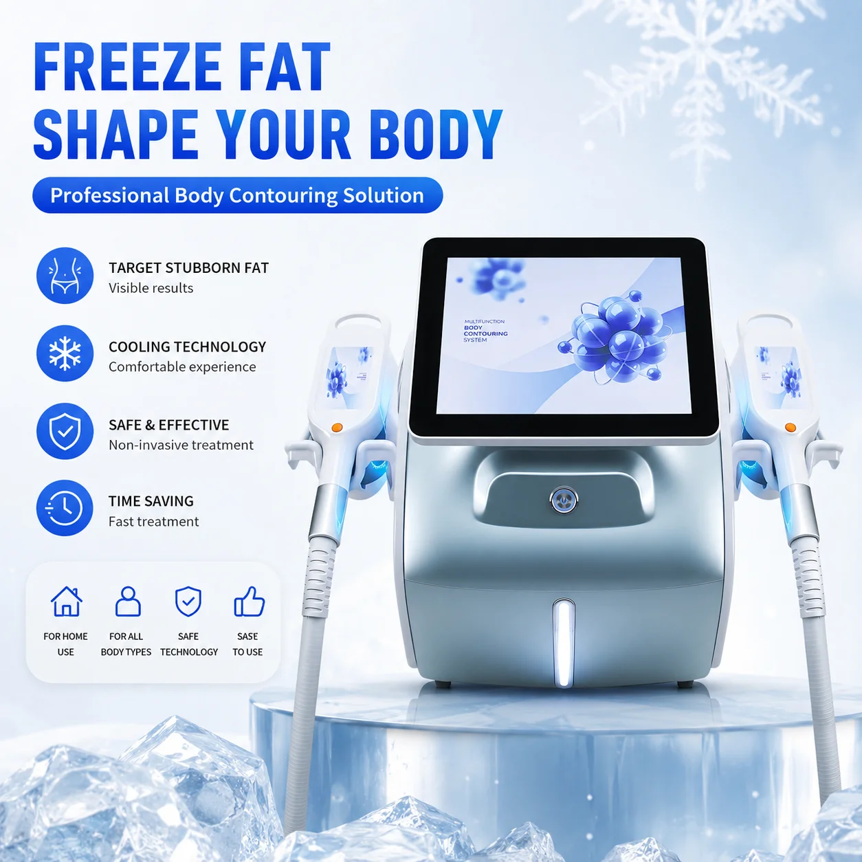 Double Handles Body Slimming Machine Fat Burning Cellulite Reduce Body Sculpting Weight Loss Machine
Double Handles Body Slimming Machine Fat Burning Cellulite Reduce Body Sculpting Weight Loss Machine