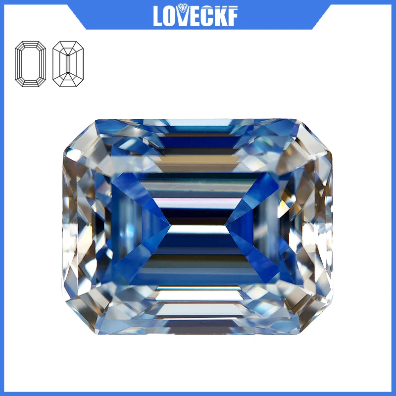 Aquamarine Colored Eemerald Cut Moissanite Stone with GRA Certificate 0.5-5.0ct Positive Pass Diamond Tester for Jewelry Making
Aquamarine Colored Eemerald Cut Moissanite Stone with GRA Certificate 0.5-5.0ct Positive Pass Diamond Tester for Jewelry Making