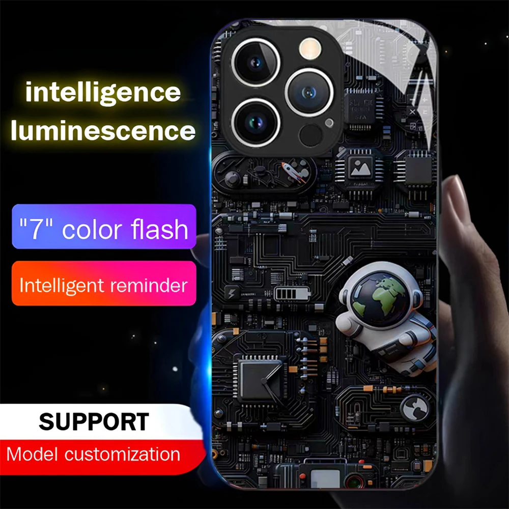 Fashion Gift Circuit Board LED Light Up Phone Case Glowing Back Cover For Samsung S26 S25 S24 S23 S22 S21 FE Note 20 Plus Ultra
Fashion Gift Circuit Board LED Light Up Phone Case Glowing Back Cover For Samsung S26 S25 S24 S23 S22 S21 FE Note 20 Plus Ultra