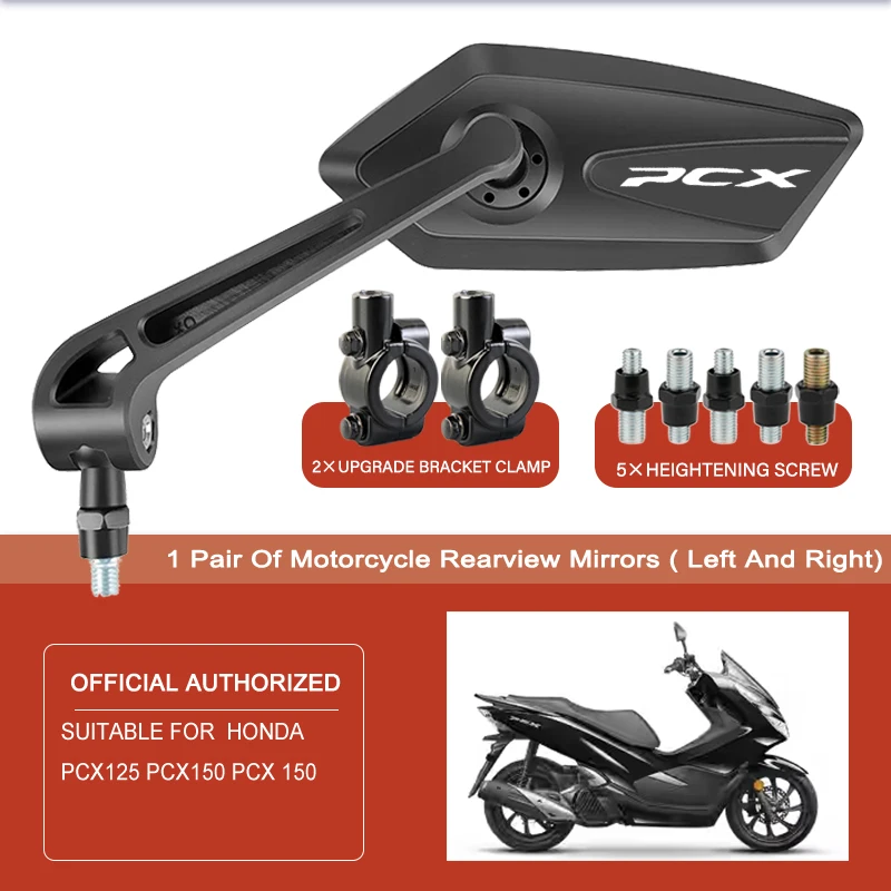 Adjustable Rotating Rearview Mirror For PCX HONDA PCX125 PCX150 PCX 125 150 ADV150 TRANSALP Motorcycle Side Rear view Mirrors
Adjustable Rotating Rearview Mirror For PCX HONDA PCX125 PCX150 PCX 125 150 ADV150 TRANSALP Motorcycle Side Rear view Mirrors