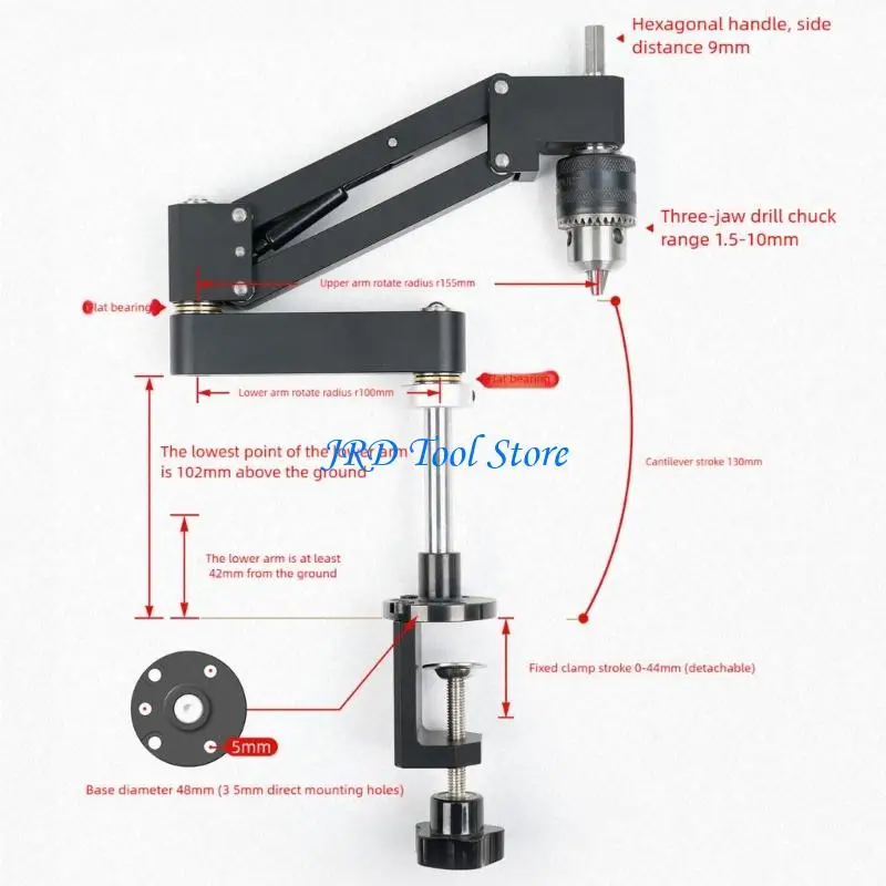 A2UD Easy Installation Tapping Arm Bracket For Hand Drill With Flexible Movement
A2UD Easy Installation Tapping Arm Bracket For Hand Drill With Flexible Movement