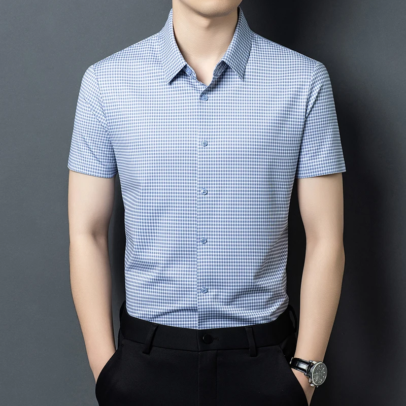 Summer New Men's Plaid Casual Simple Breathable Skin-Friendly Comfortable Shirt/Mrj-Lz26430
Summer New Men's Plaid Casual Simple Breathable Skin-Friendly Comfortable Shirt/Mrj-Lz26430