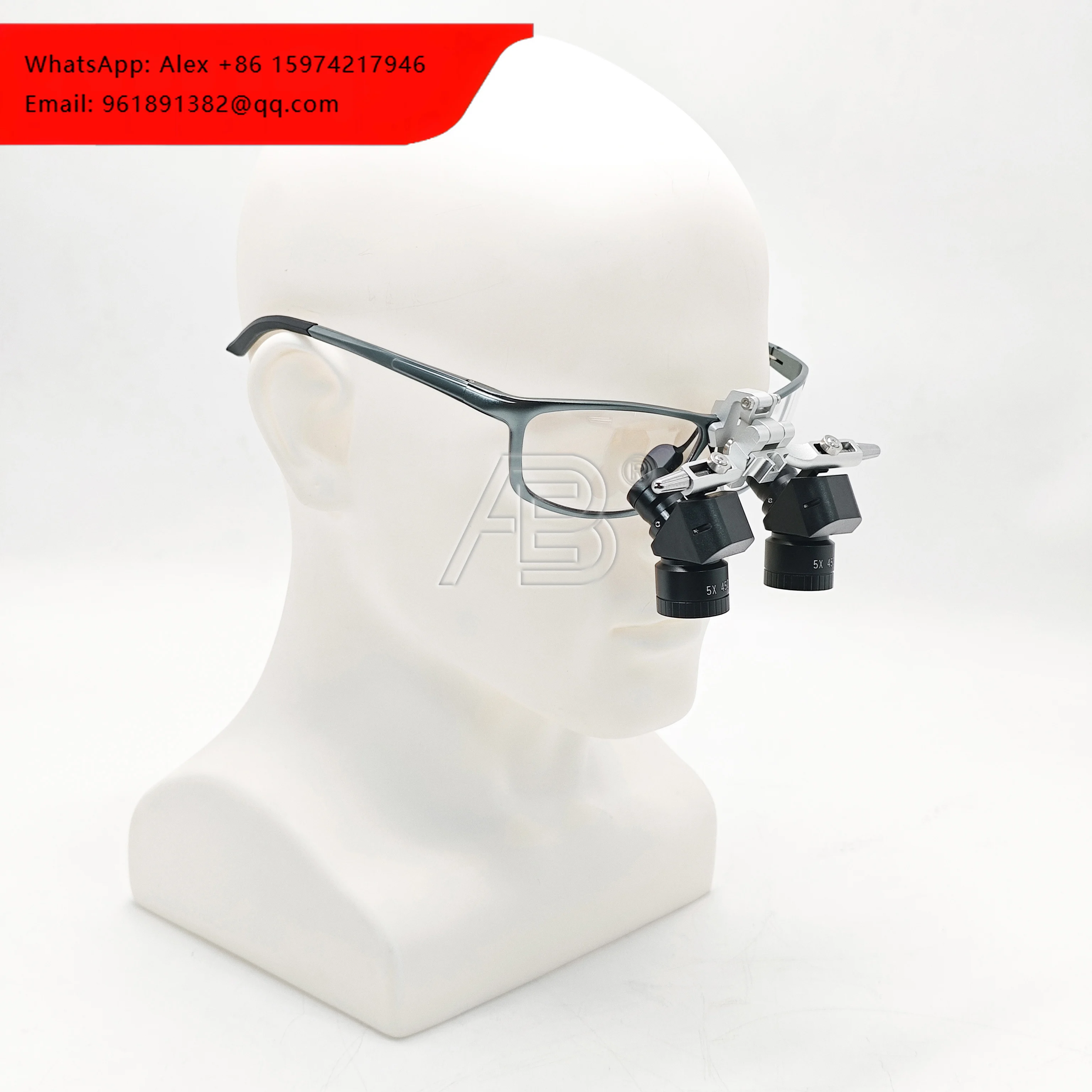 New Design 5X Dental Ergo LED Headlight Magnifier 48° Angle Pupillary Distance Adjustable Medical Oral Magnifier Electric Power
New Design 5X Dental Ergo LED Headlight Magnifier 48° Angle Pupillary Distance Adjustable Medical Oral Magnifier Electric Power