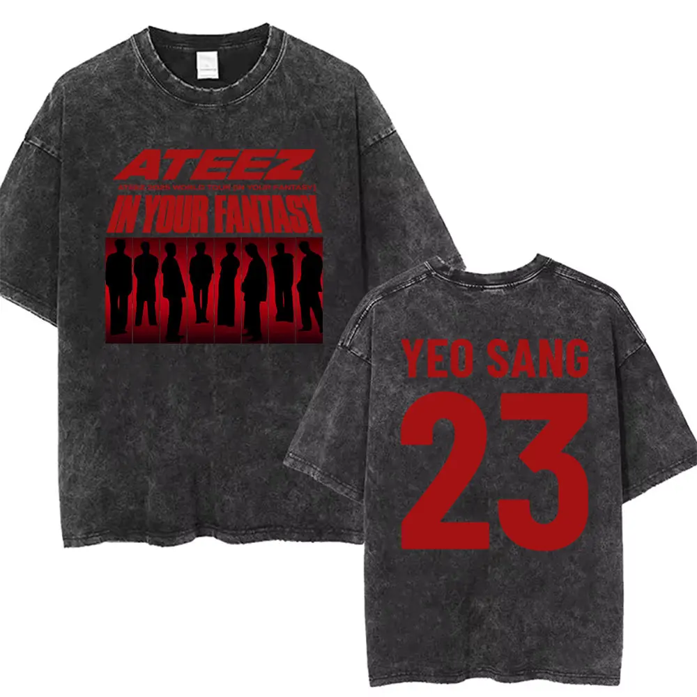 ATEEZ 2025 World Tour in Your Fantasy 23 Graphic Washed T-shirt Men Women Kpop Streetwear Male Korean Fashion Trend Vintage Tees
ATEEZ 2025 World Tour in Your Fantasy 23 Graphic Washed T-shirt Men Women Kpop Streetwear Male Korean Fashion Trend Vintage Tees