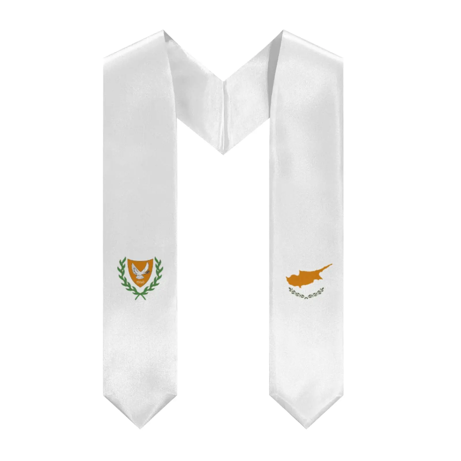 2025 Emblem of Cyprus V-neck Graduation Stole Shawl Sash Honor For Study Aboard International Students
2025 Emblem of Cyprus V-neck Graduation Stole Shawl Sash Honor For Study Aboard International Students