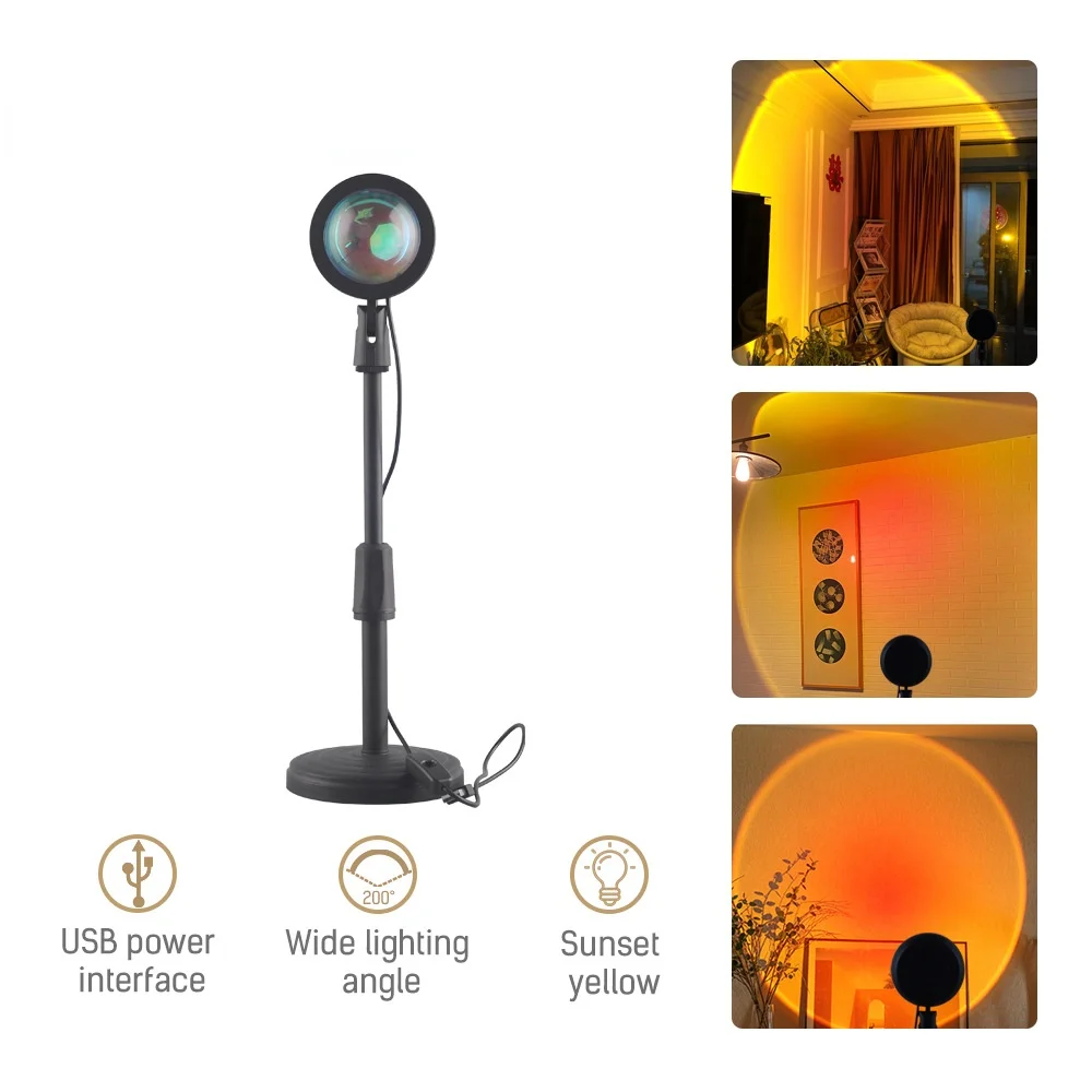 Smart USB Network Celebrity Sunset Projection Lamp Sunset Yellow Projector Night Light LED Lamp Room Decoration Photography Gift
Smart USB Network Celebrity Sunset Projection Lamp Sunset Yellow Projector Night Light LED Lamp Room Decoration Photography Gift