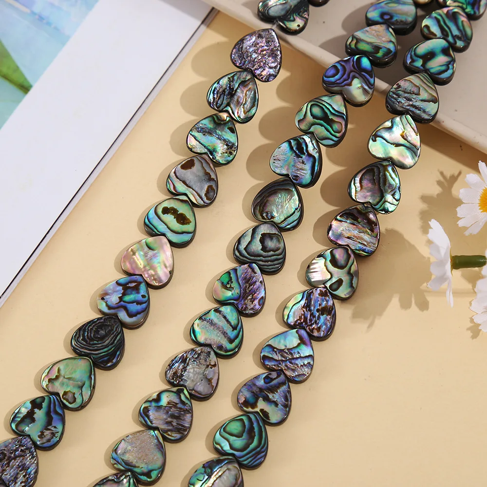 Iridescent Abalone Shell Polished Heart-shaped Straight Hole Loose Beads DIY Jewelry Necklace and Earring Accessory Materials
Iridescent Abalone Shell Polished Heart-shaped Straight Hole Loose Beads DIY Jewelry Necklace and Earring Accessory Materials