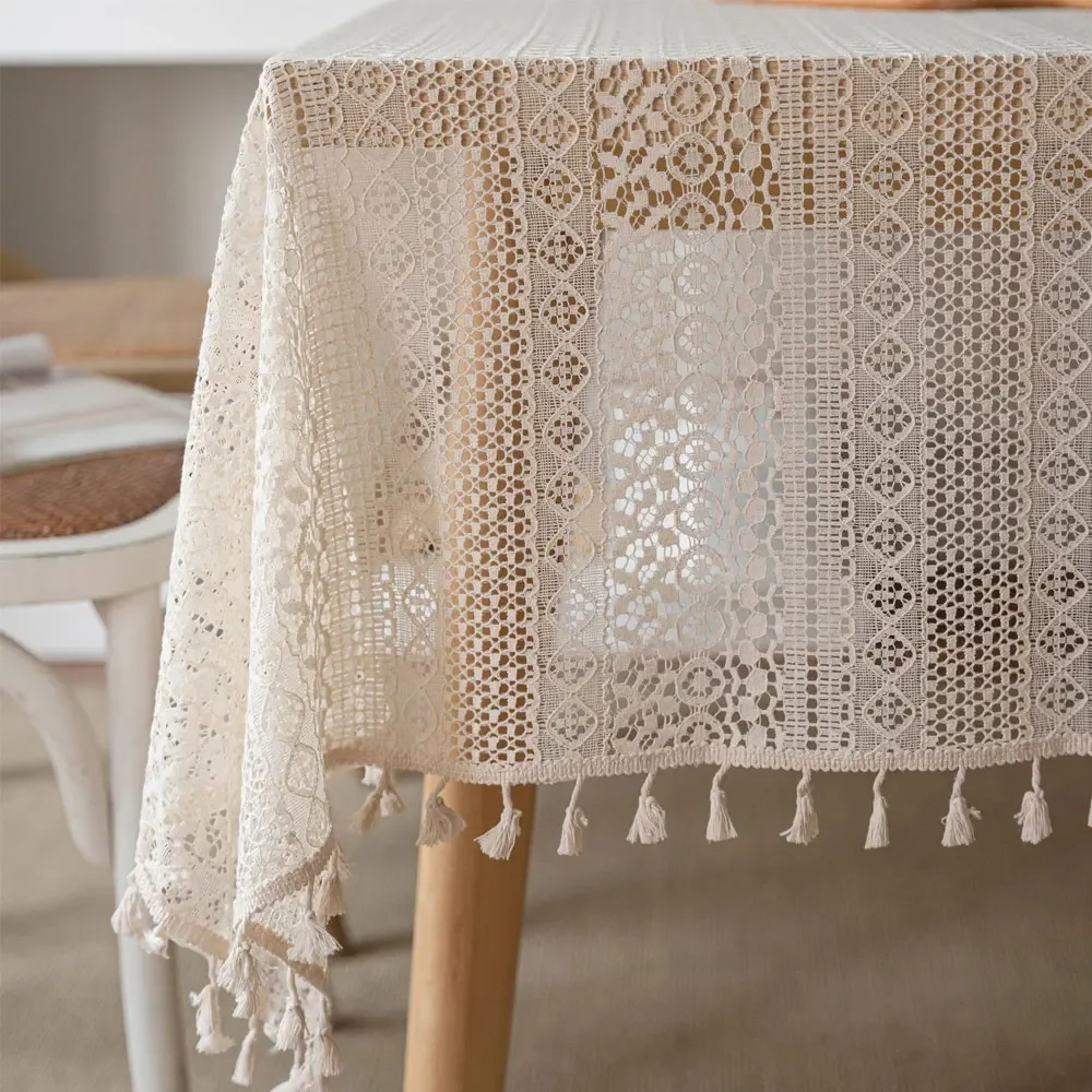 American Pastoral Style Cover Cloth Home Tablecloth Lace Hollow Tablecloth Tassel Table Mat Party Decoration
American Pastoral Style Cover Cloth Home Tablecloth Lace Hollow Tablecloth Tassel Table Mat Party Decoration