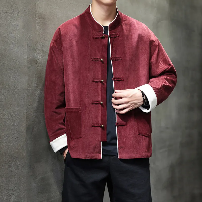 2026 Chinese Style Men Corduroy Jacket Fashion Spring Autumn Loose Fit Stand Collar Coats Men Retro Tang Costume Outerwear
2026 Chinese Style Men Corduroy Jacket Fashion Spring Autumn Loose Fit Stand Collar Coats Men Retro Tang Costume Outerwear