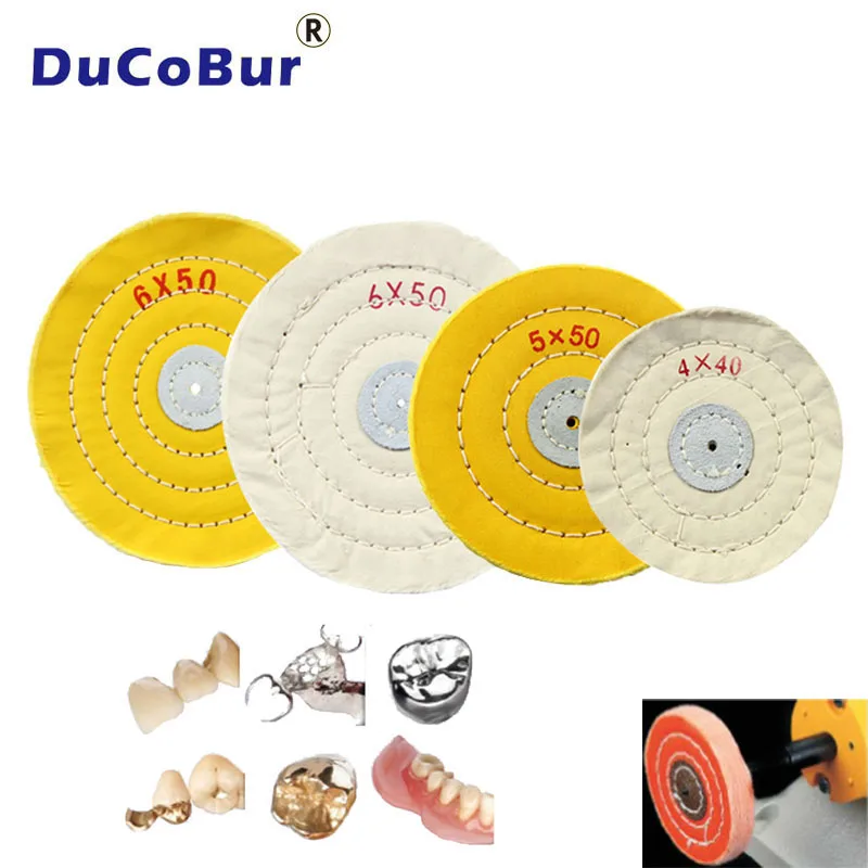 DuCoBur 10pcs/set Dental Polishing Cotton Cloth Buff 3/4/5/6inch 40/50 Layer Cleaning Grinding Dentistry Tool Lab Supplies White
DuCoBur 10pcs/set Dental Polishing Cotton Cloth Buff 3/4/5/6inch 40/50 Layer Cleaning Grinding Dentistry Tool Lab Supplies White
