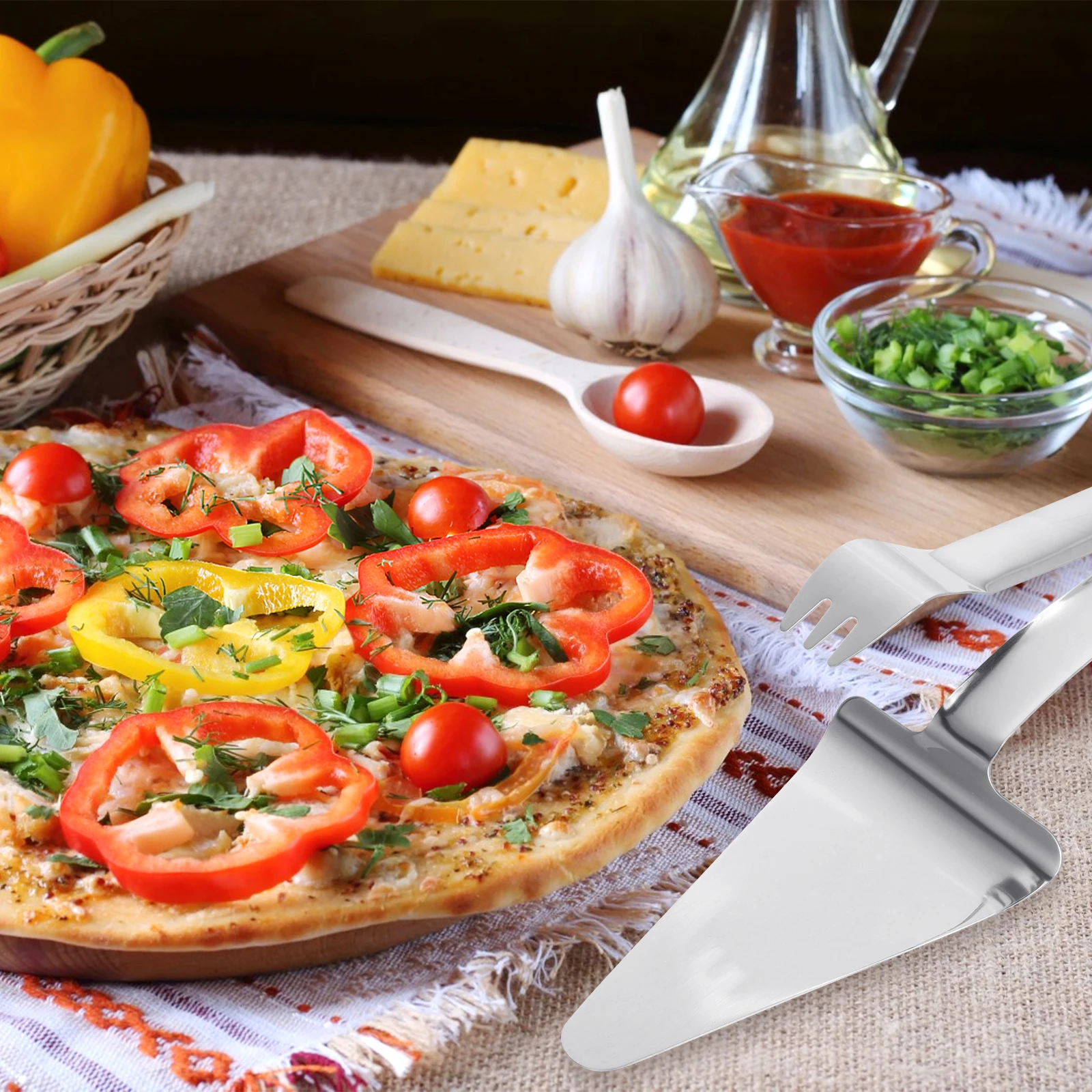 Pizza Spatula Stainless Steel Pastry Server Oven Scoops for Household Banquet Cake Dividing Tool Baking Supplies
Pizza Spatula Stainless Steel Pastry Server Oven Scoops for Household Banquet Cake Dividing Tool Baking Supplies