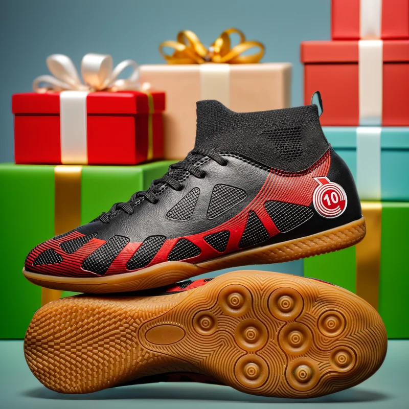 Высокие футбольные бутсы, унисекс, плоская подошва в помещении, полностью удобные, подходят для тренировок по пять сторон, доступны в нескольких цветах.
Высокие футбольные бутсы, унисекс, плоская подошва в помещении, полностью удобные, подходят для тренировок по пять сторон, доступны в нескольких цветах.