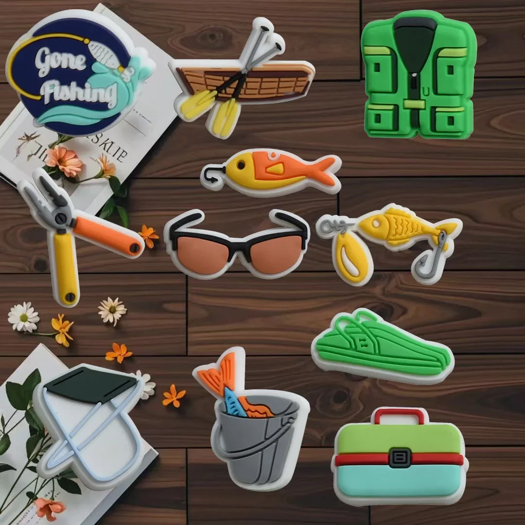 100Pcs Bulk Shoe Charms for Crocs Accessories To Catch Fish Shoes Charm for Croc Decorations Pins Men Jeans Woman Clogs Clips
100Pcs Bulk Shoe Charms for Crocs Accessories To Catch Fish Shoes Charm for Croc Decorations Pins Men Jeans Woman Clogs Clips