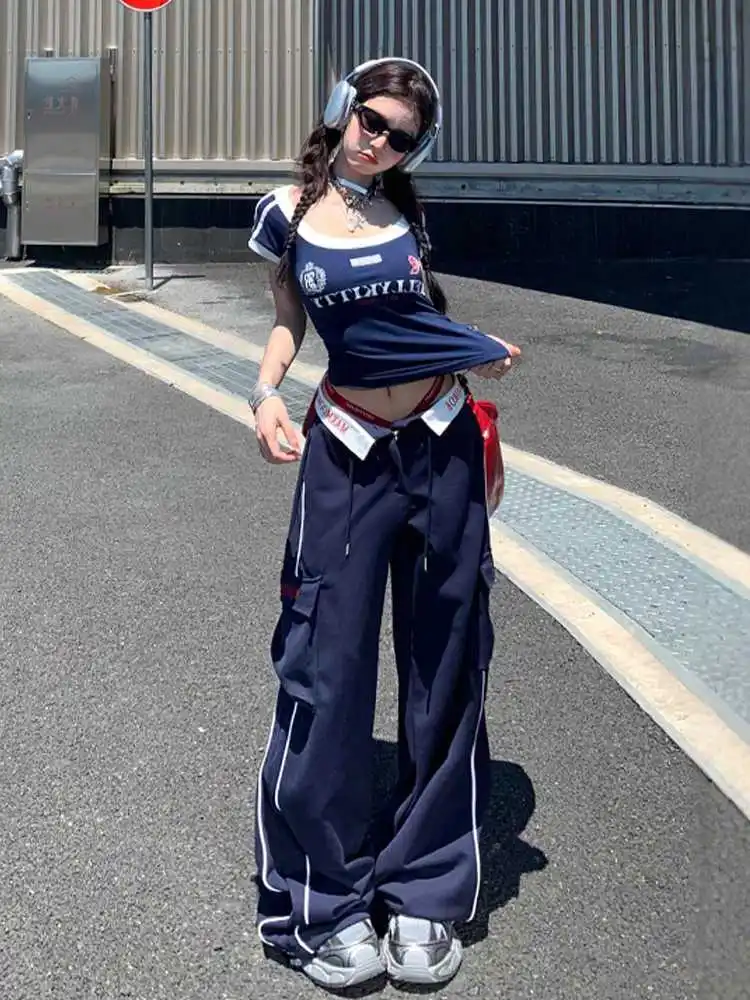 Gothiscyn Casual Suit Women's Summer Hot Girl Slim Fit Short Sleeved T-shirt Casual Pants Two-piece Set Fashion Female Clothes
Gothiscyn Casual Suit Women's Summer Hot Girl Slim Fit Short Sleeved T-shirt Casual Pants Two-piece Set Fashion Female Clothes