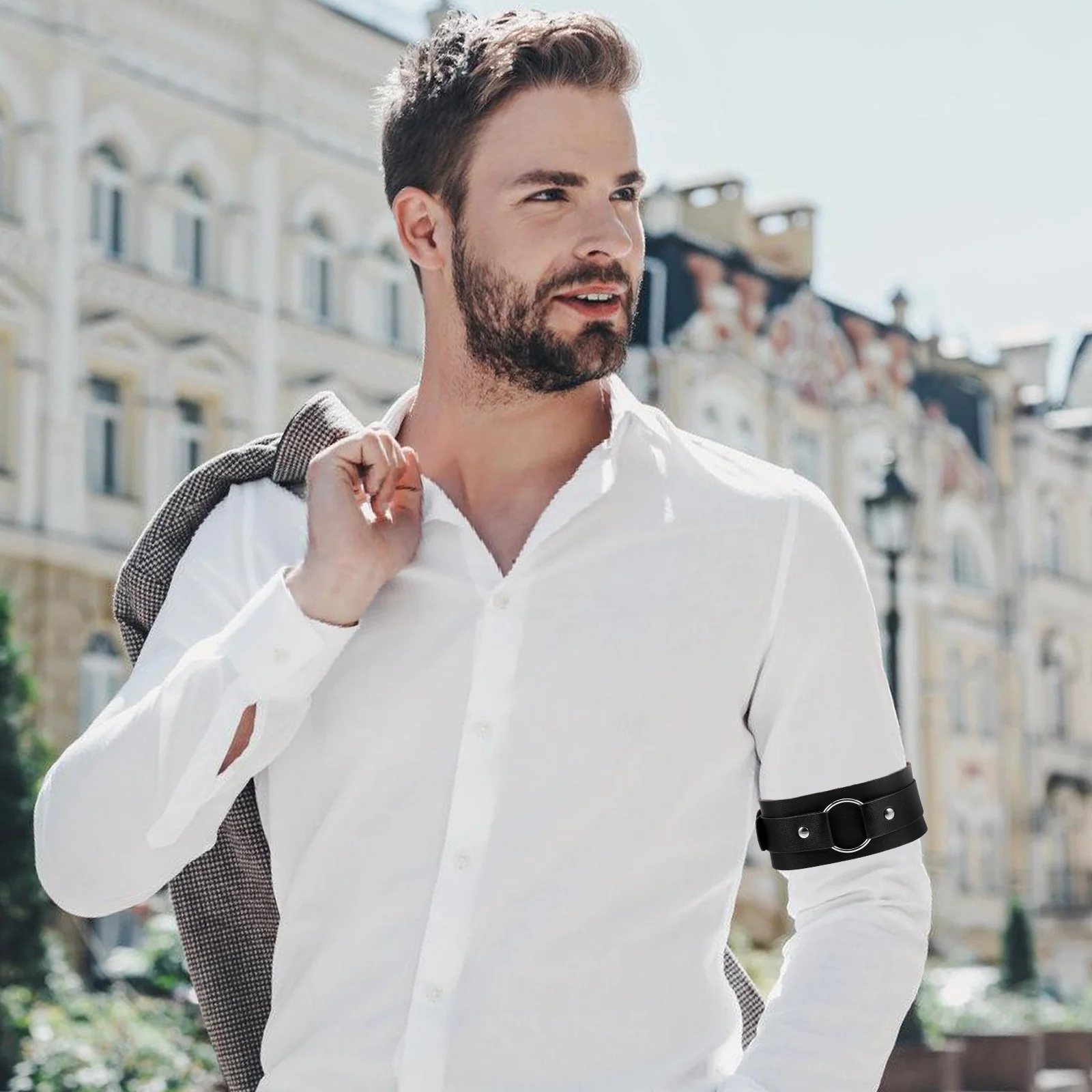 2pcs Adjustable Armband Punk Style Garter Men'S Shirt Sleeve Holder Arm Cuff Accessory Slip-Resistant Stretchy Viking
2pcs Adjustable Armband Punk Style Garter Men'S Shirt Sleeve Holder Arm Cuff Accessory Slip-Resistant Stretchy Viking