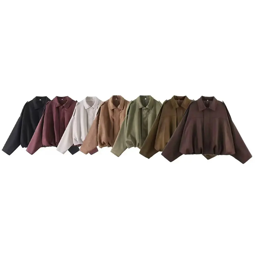 WOMAN 2026 summer new fashionable casual lapel zipper loose slimming jacket retro versatile women's jacket Outerwear Mujer chic
WOMAN 2026 summer new fashionable casual lapel zipper loose slimming jacket retro versatile women's jacket Outerwear Mujer chic