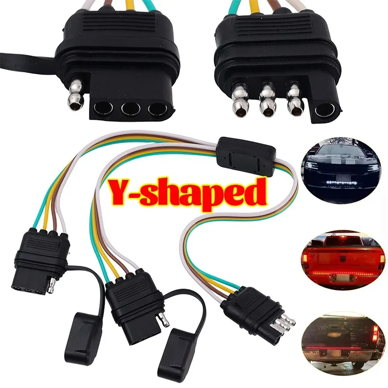 4-контактный разветвитель для прицепа Y, плоский разъем, кабель-адаптер, провод для автофургона, грузовика, лодки, задняя дверь, световая панель, комплект деталей для буксировки камеры
4-контактный разветвитель для прицепа Y, плоский разъем, кабель-адаптер, провод для автофургона, грузовика, лодки, задняя дверь, световая панель, комплект деталей для буксировки камеры