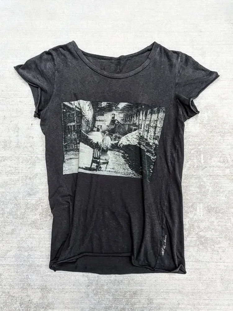 Ifsixwasnine Vision Short Sleeve Angel Back Feather Retro Print T-Shirt
Ifsixwasnine Vision Short Sleeve Angel Back Feather Retro Print T-Shirt