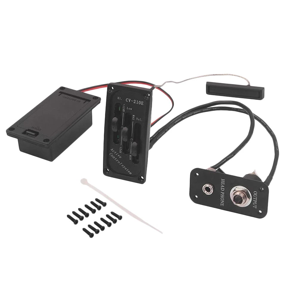 Electric Violin Pickup Piezo Preamp Accessory With Active Tone System Brass-AA85
Electric Violin Pickup Piezo Preamp Accessory With Active Tone System Brass-AA85