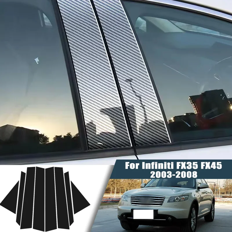 Glossy Black Carbon Fiber Window Door Deal B C Pillar Post Cover Sticker For Infiniti FX35 FX45 2003-2008 2004 2005 2006 2007
Glossy Black Carbon Fiber Window Door Deal B C Pillar Post Cover Sticker For Infiniti FX35 FX45 2003-2008 2004 2005 2006 2007