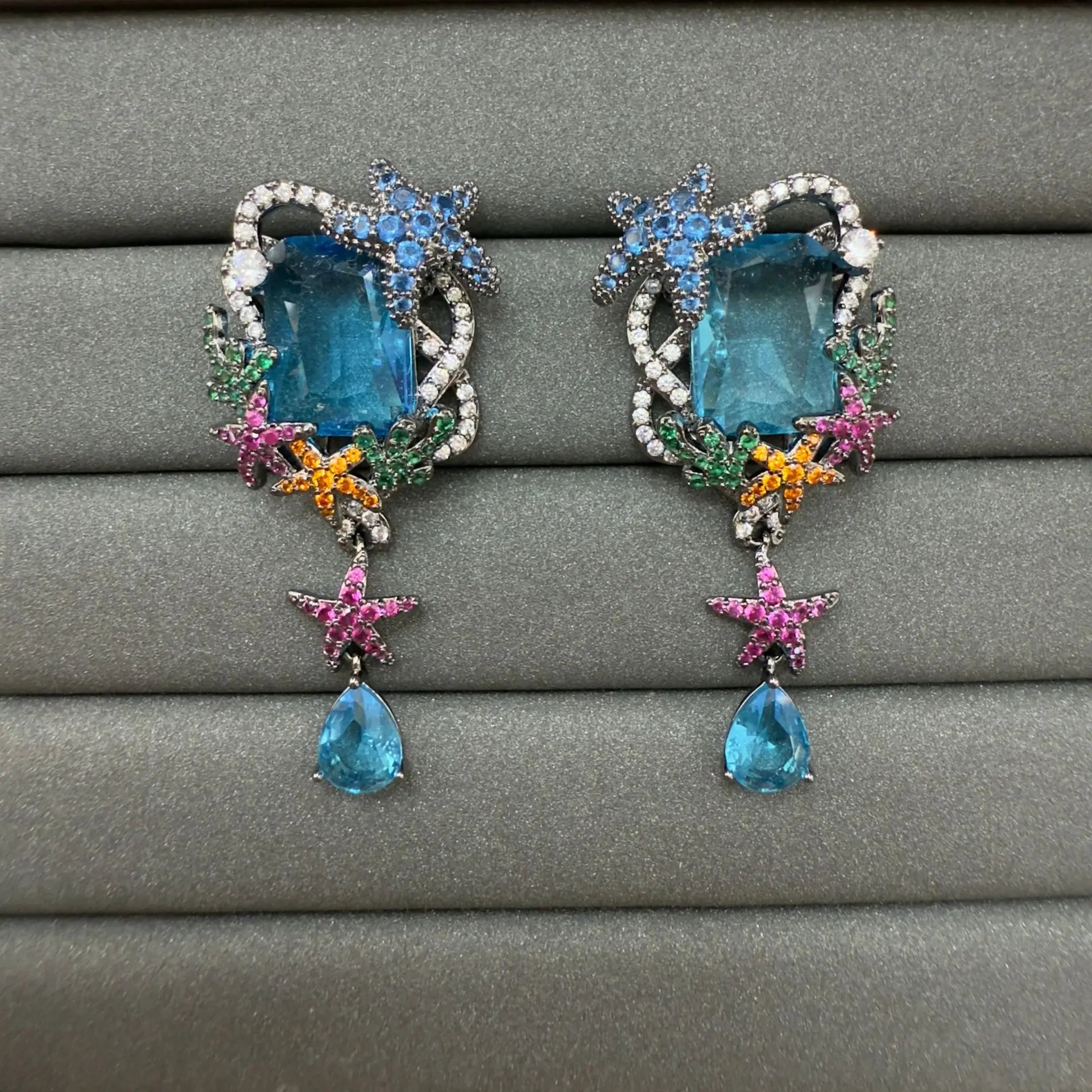 classy zirconia earrings for women jewelry dinner party pink blue rectangle block dangling earrings unique design female gift
classy zirconia earrings for women jewelry dinner party pink blue rectangle block dangling earrings unique design female gift