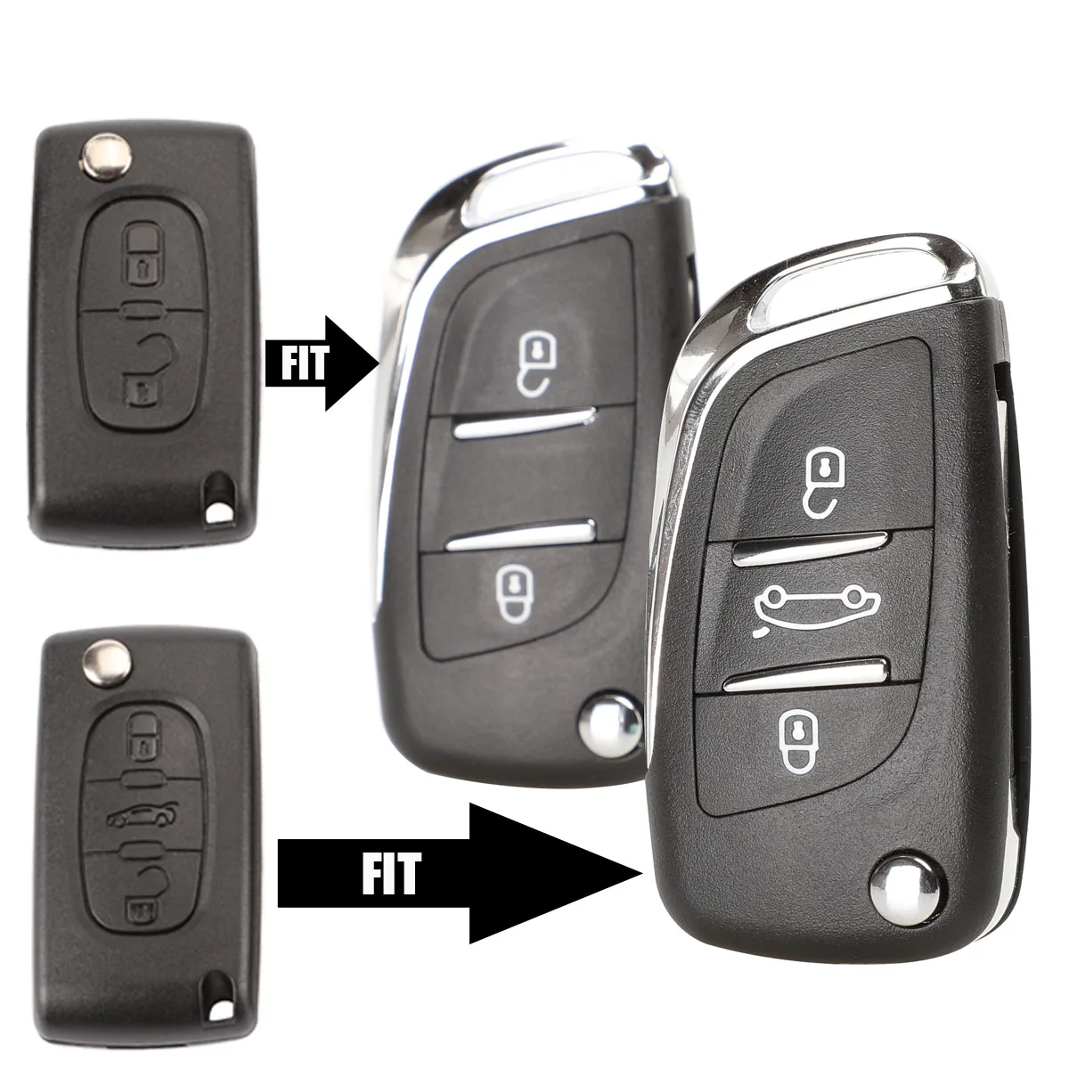 jingyuqin Moodifend Remote Car Key Shell Case Ce0523/CE0536 for Citroen C5 C4 Coupe VTR C6 C8 C2 Berlingo Xsara Peugeot VA2/HU83
jingyuqin Moodifend Remote Car Key Shell Case Ce0523/CE0536 for Citroen C5 C4 Coupe VTR C6 C8 C2 Berlingo Xsara Peugeot VA2/HU83