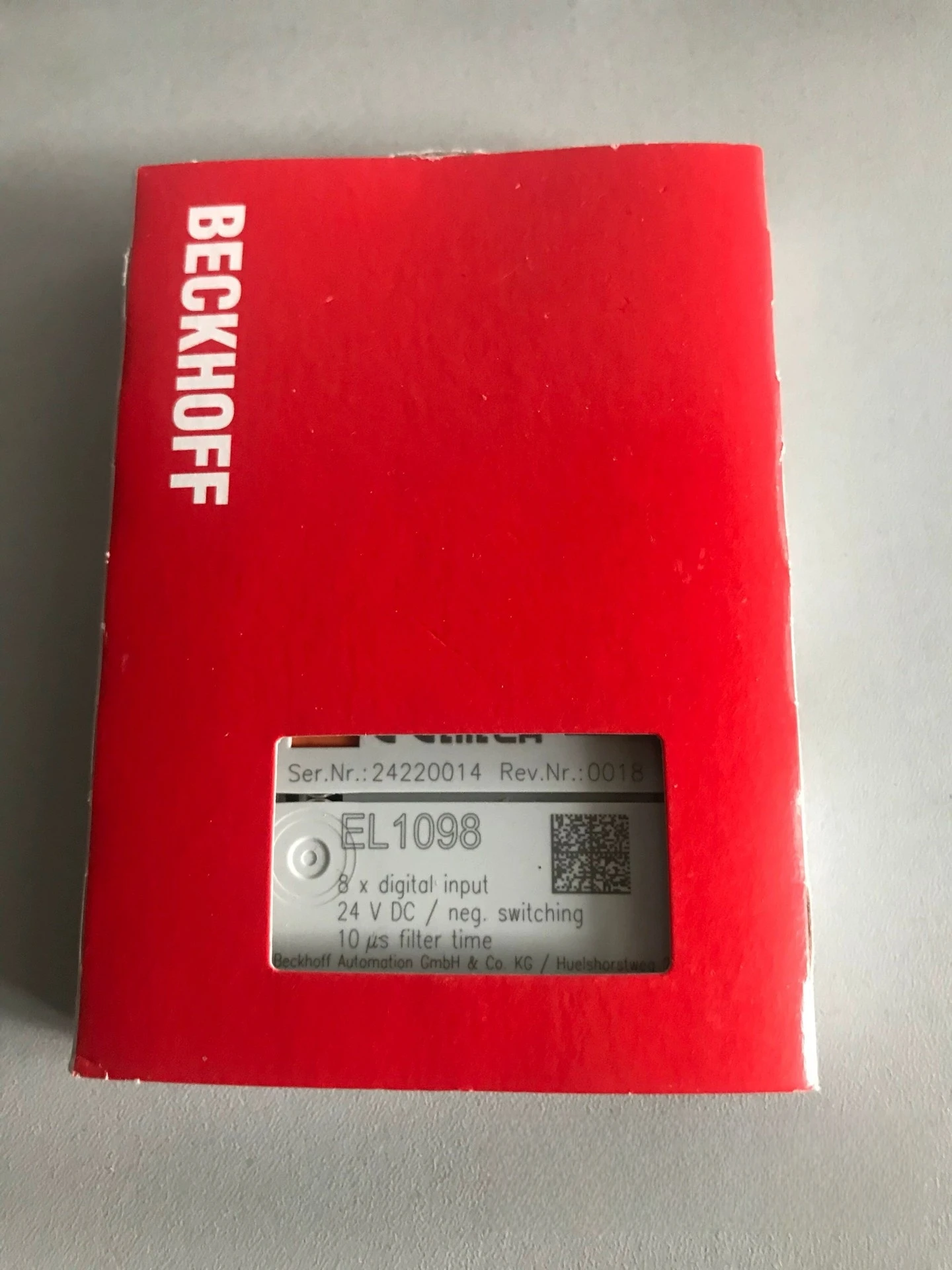 Модуль Beckhoff E1094 EL1098 EL1104 EL1124 EL1114 Новый оригинальный запрос
Модуль Beckhoff E1094 EL1098 EL1104 EL1124 EL1114 Новый оригинальный запрос