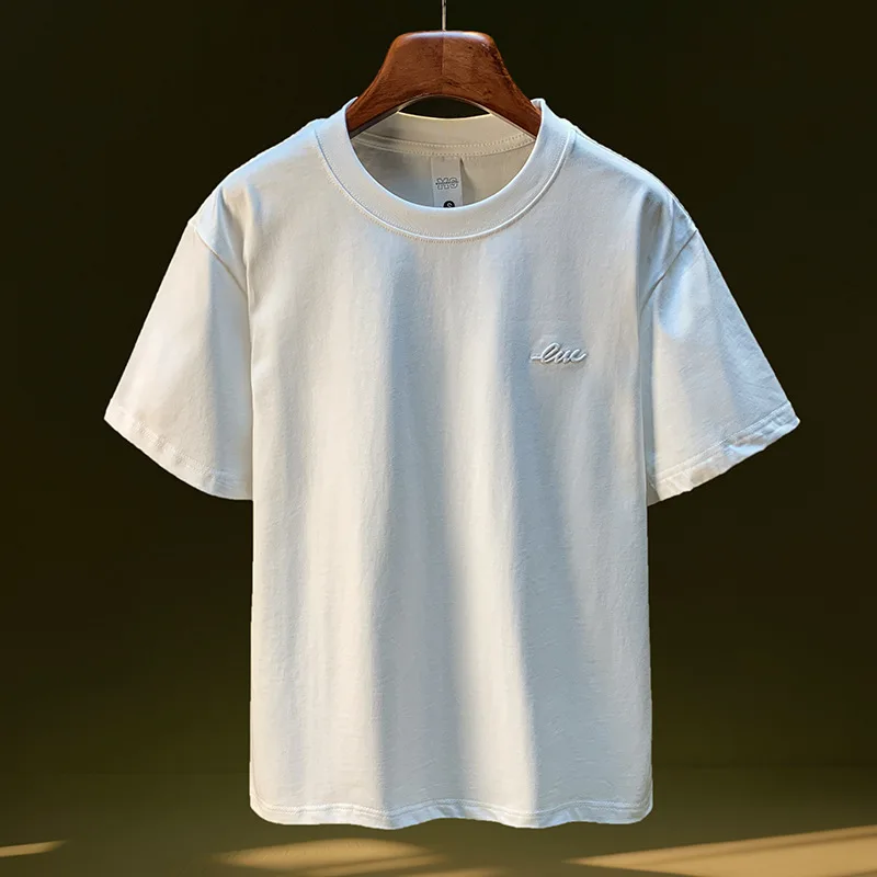 Solid color simple and versatile T-shirt for men, 2025 new casual short sleeved clothes, high-end dressing top for summer
Solid color simple and versatile T-shirt for men, 2025 new casual short sleeved clothes, high-end dressing top for summer