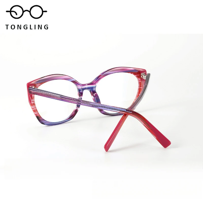 Fashionable women multi-color three-dimensional cat-eye Unique acetate men spectacle frame supports custom prescription lenses
Fashionable women multi-color three-dimensional cat-eye Unique acetate men spectacle frame supports custom prescription lenses
