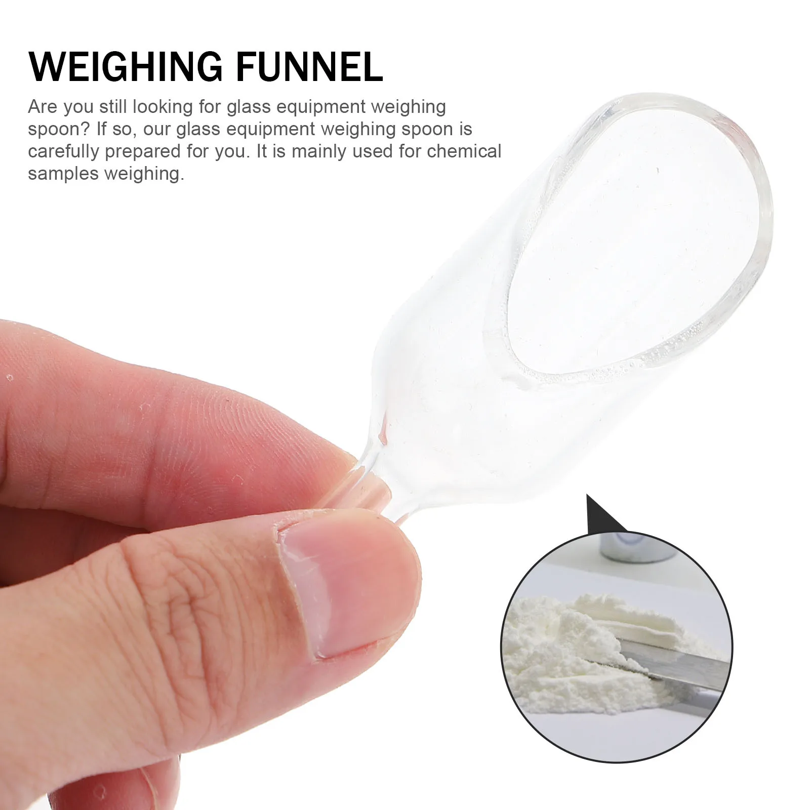 Glass Weighing Scoop Glass Weighing Spoon Glass Weighing Funnel Glass Weighing Tool Instrument Weighing Scoop 
Glass Weighing Scoop Glass Weighing Spoon Glass Weighing Funnel Glass Weighing Tool Instrument Weighing Scoop