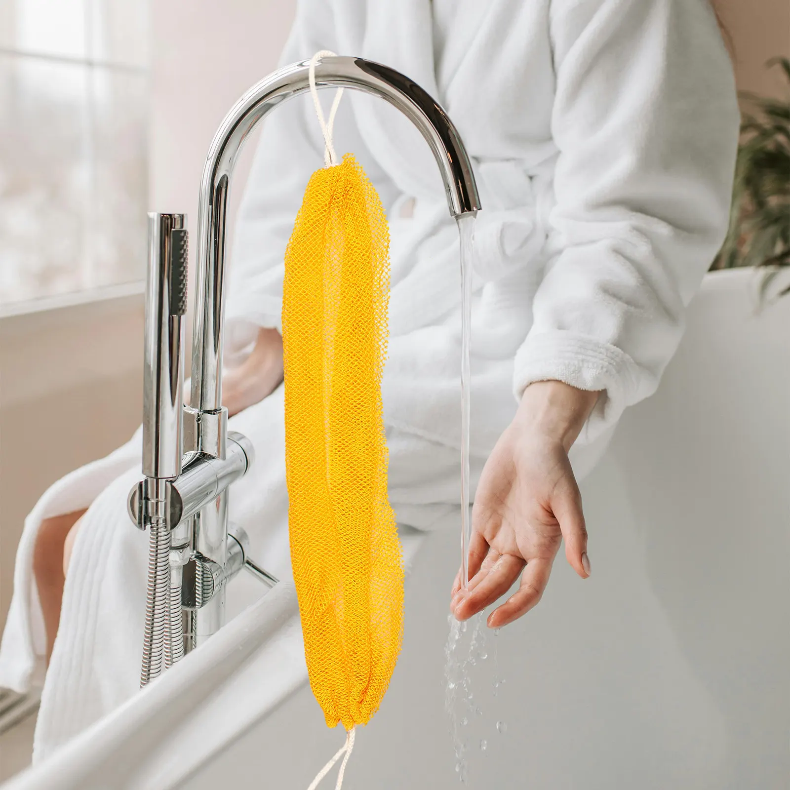 2Pcs Exfoliating Bath Scrubber Body Exfoliator African Net Sponge Dead Skin Remover Back Shower Scrubber Long Handle Shower
2Pcs Exfoliating Bath Scrubber Body Exfoliator African Net Sponge Dead Skin Remover Back Shower Scrubber Long Handle Shower