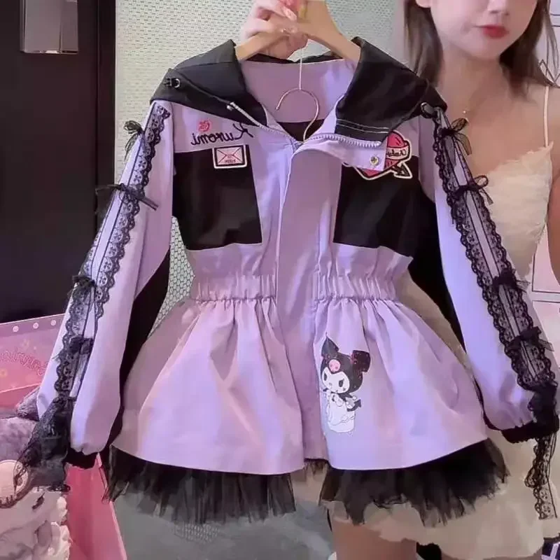 Sweet Kuromi Anime Sanrio Ins Kawaii Fashion Long Sleeve Jacket Cute Cartoon Children Casual Warm Thick Coat Gifts for Kids
Sweet Kuromi Anime Sanrio Ins Kawaii Fashion Long Sleeve Jacket Cute Cartoon Children Casual Warm Thick Coat Gifts for Kids