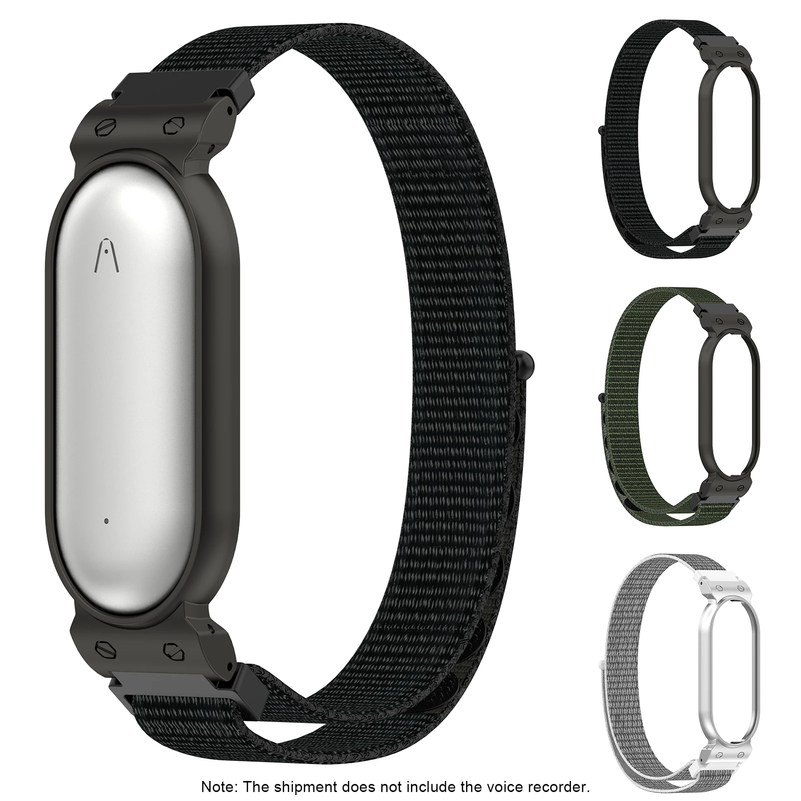 Adjustable Replacement Band Protective Cover Replacement Nylon Strap Compatible for PLAUD NotePin AI Voice Recorder