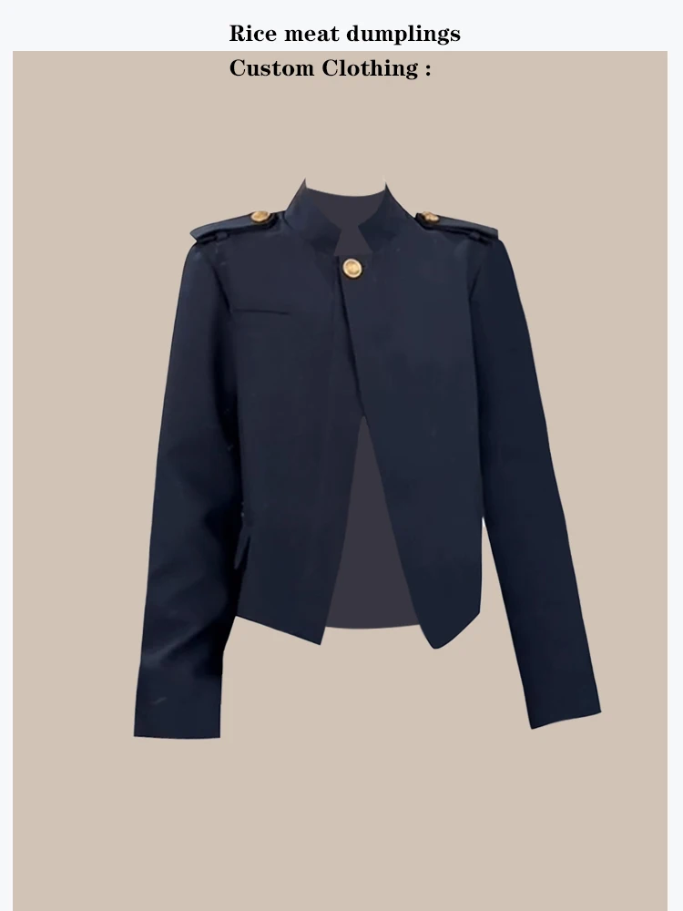 Elegant Short Stand Collar One Button Half Open Jacket for Women Commute Style Autumn Fashion Ladies' Straight Cut Coat
Elegant Short Stand Collar One Button Half Open Jacket for Women Commute Style Autumn Fashion Ladies' Straight Cut Coat