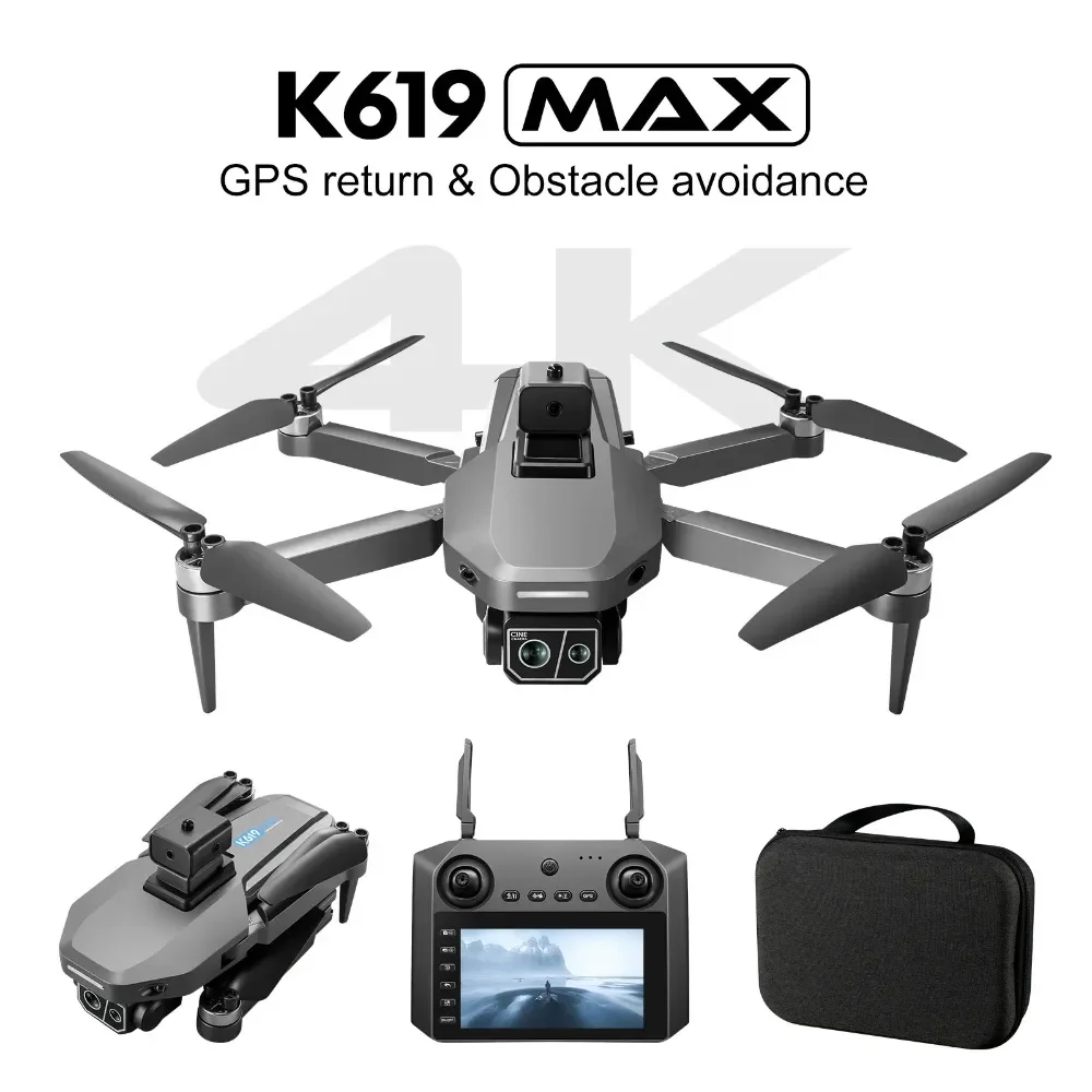 K619 MAX drone 4K 5G GPS high-definition dual camera screen remote control brushless obstacle avoidance quadcopter
K619 MAX drone 4K 5G GPS high-definition dual camera screen remote control brushless obstacle avoidance quadcopter
