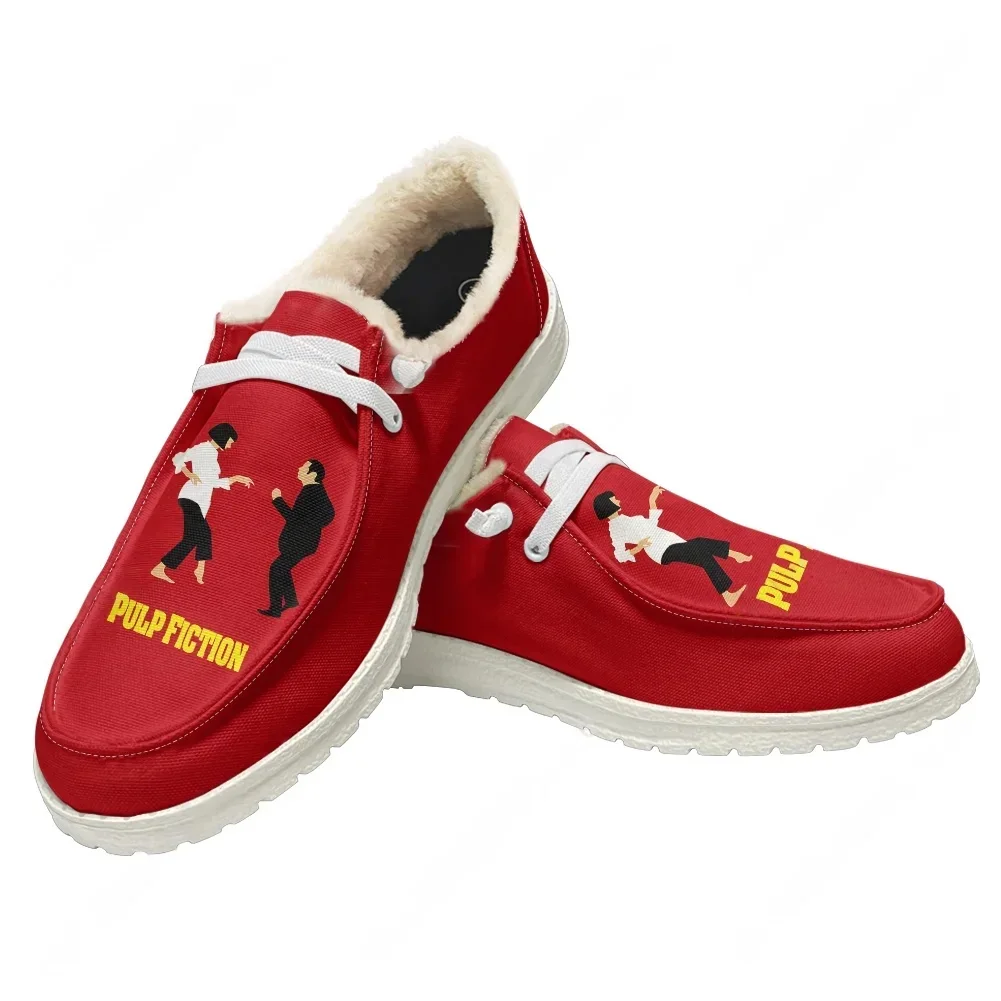 Pulp Fiction Plush Flat Shoe Mens Womens Teenager Warm Shoe Indoor Outdoor High Quality Lightweight Shoes Custom Made Footwear
Pulp Fiction Plush Flat Shoe Mens Womens Teenager Warm Shoe Indoor Outdoor High Quality Lightweight Shoes Custom Made Footwear