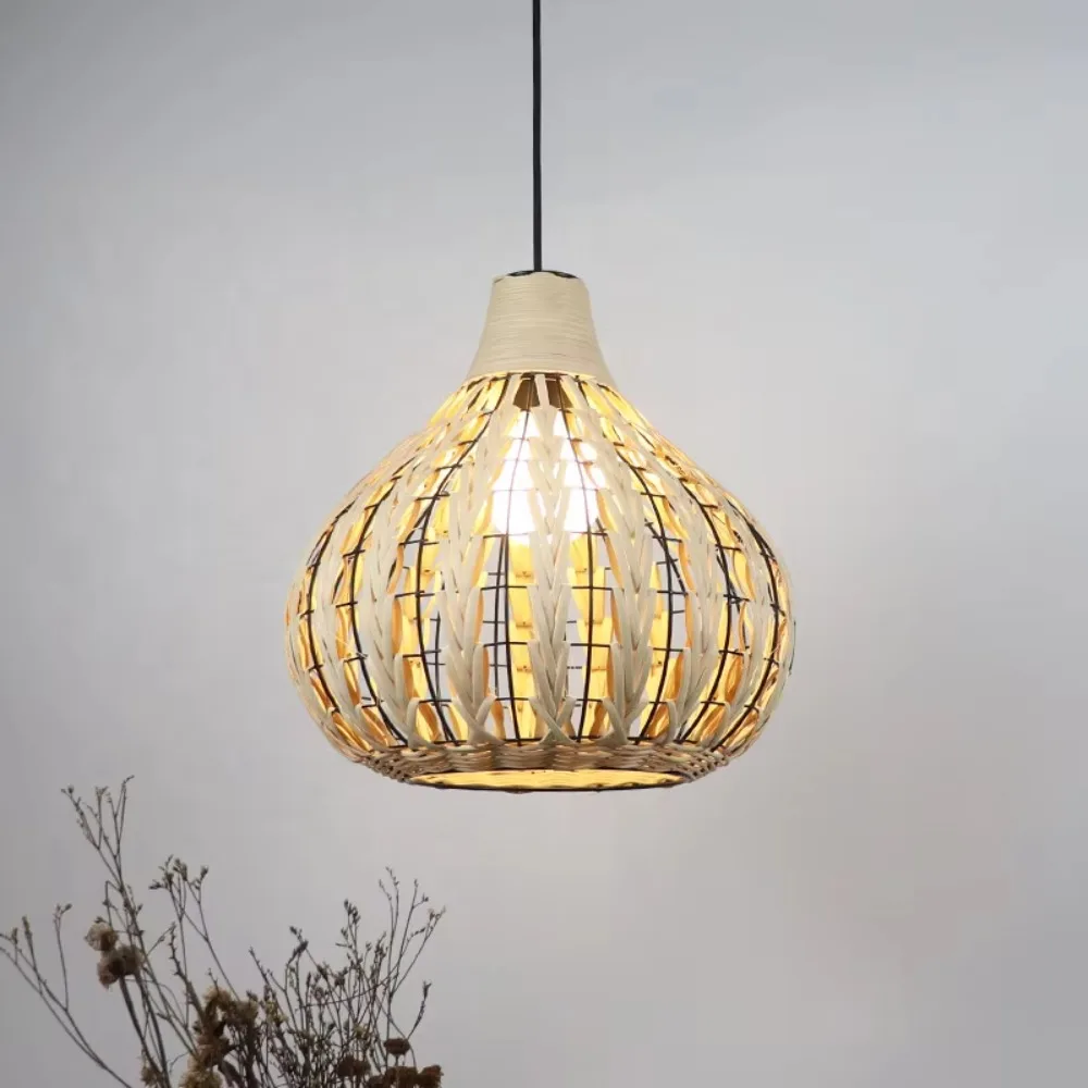 JOYINLED Southeast Style Rattan Pendant Light Shade Round Shade Hanging Lamp for Home Kitchen Island Restaurant E27 Chandeliers
JOYINLED Southeast Style Rattan Pendant Light Shade Round Shade Hanging Lamp for Home Kitchen Island Restaurant E27 Chandeliers