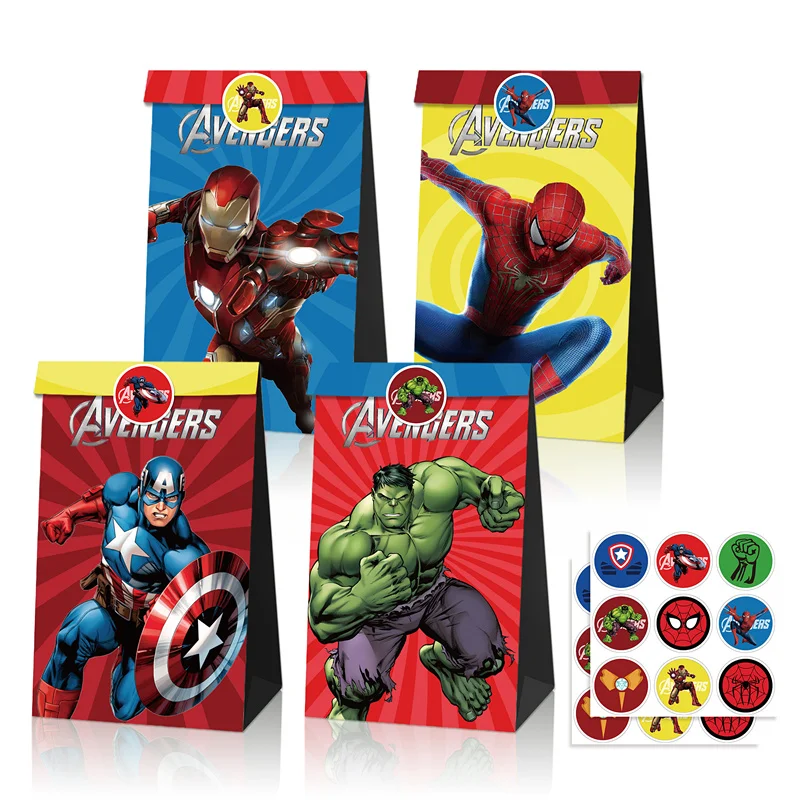 12/36Pcs Superhero Spiderman Goodie Gift Bag with Stickers The Avengers Hulk Candy Box Baby Shower Kids Birthday Party Decor
12/36Pcs Superhero Spiderman Goodie Gift Bag with Stickers The Avengers Hulk Candy Box Baby Shower Kids Birthday Party Decor