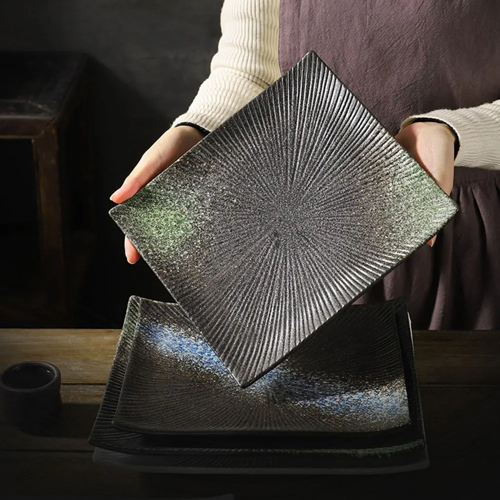 1Pcs 9-Inch Rectangular Ceramic Plate Practical Steak Sushi Tray Kitchen Food Holder Blue Japanese Style
1Pcs 9-Inch Rectangular Ceramic Plate Practical Steak Sushi Tray Kitchen Food Holder Blue Japanese Style