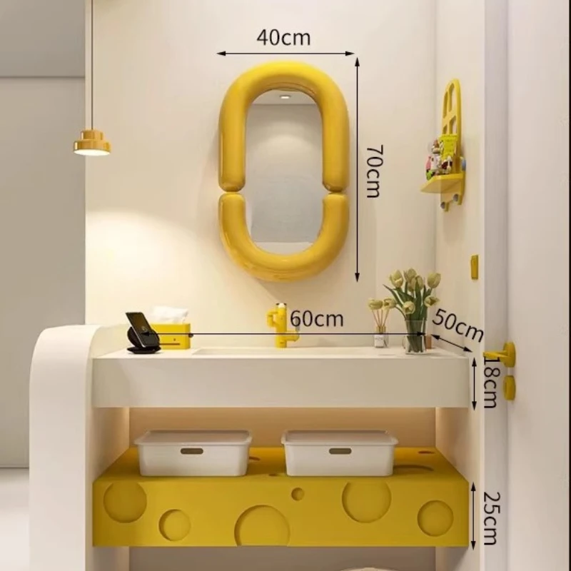 Dopamine cute color-blocking bathroom cabinet combination slate ceramic seamless basin toilet washbasin cabinet
Dopamine cute color-blocking bathroom cabinet combination slate ceramic seamless basin toilet washbasin cabinet