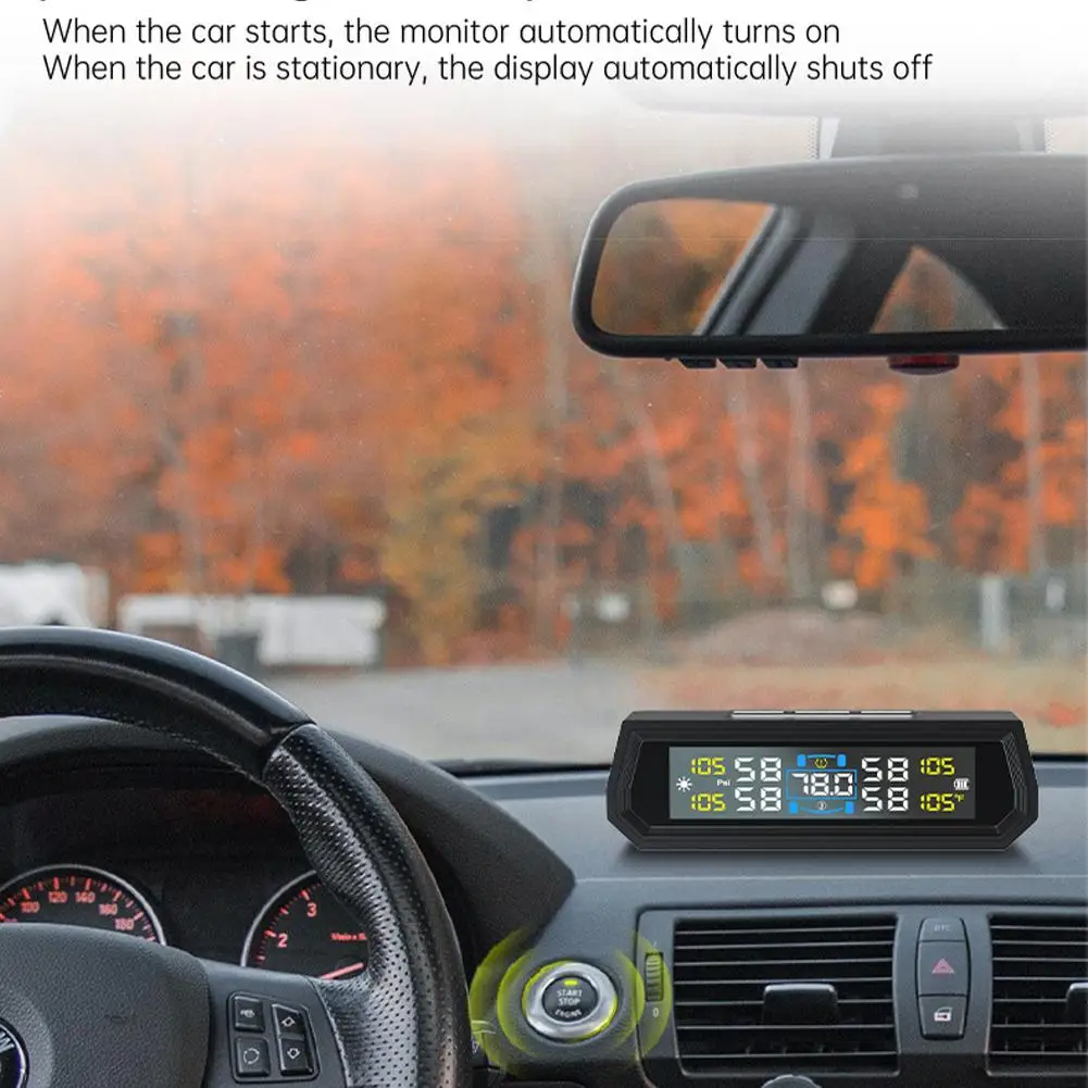 Tire Pressure Monitoring System LCD Display Wireless Car TPMS Alarm Safety External/Internal Sensor Waterproof H9Y9
Tire Pressure Monitoring System LCD Display Wireless Car TPMS Alarm Safety External/Internal Sensor Waterproof H9Y9